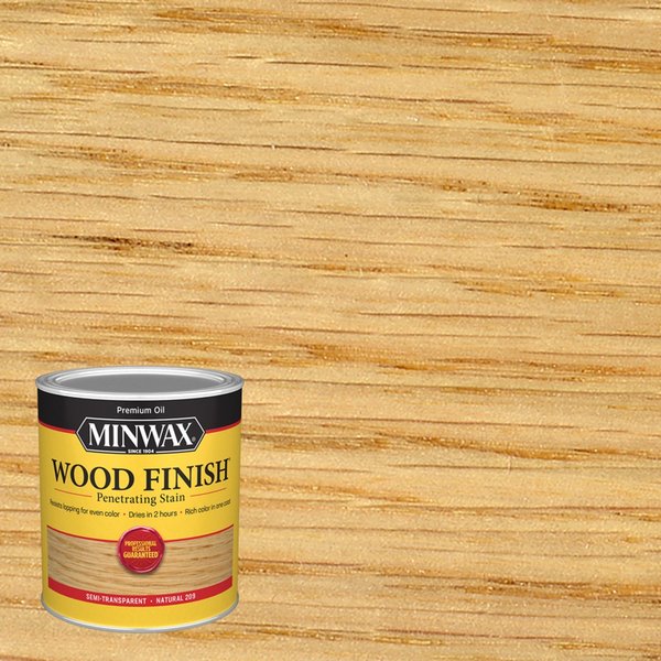 Minwax Wood Finish Semi-Transparent Natural Oil-Based Penetrating Wood Stain 1 qt 70000444